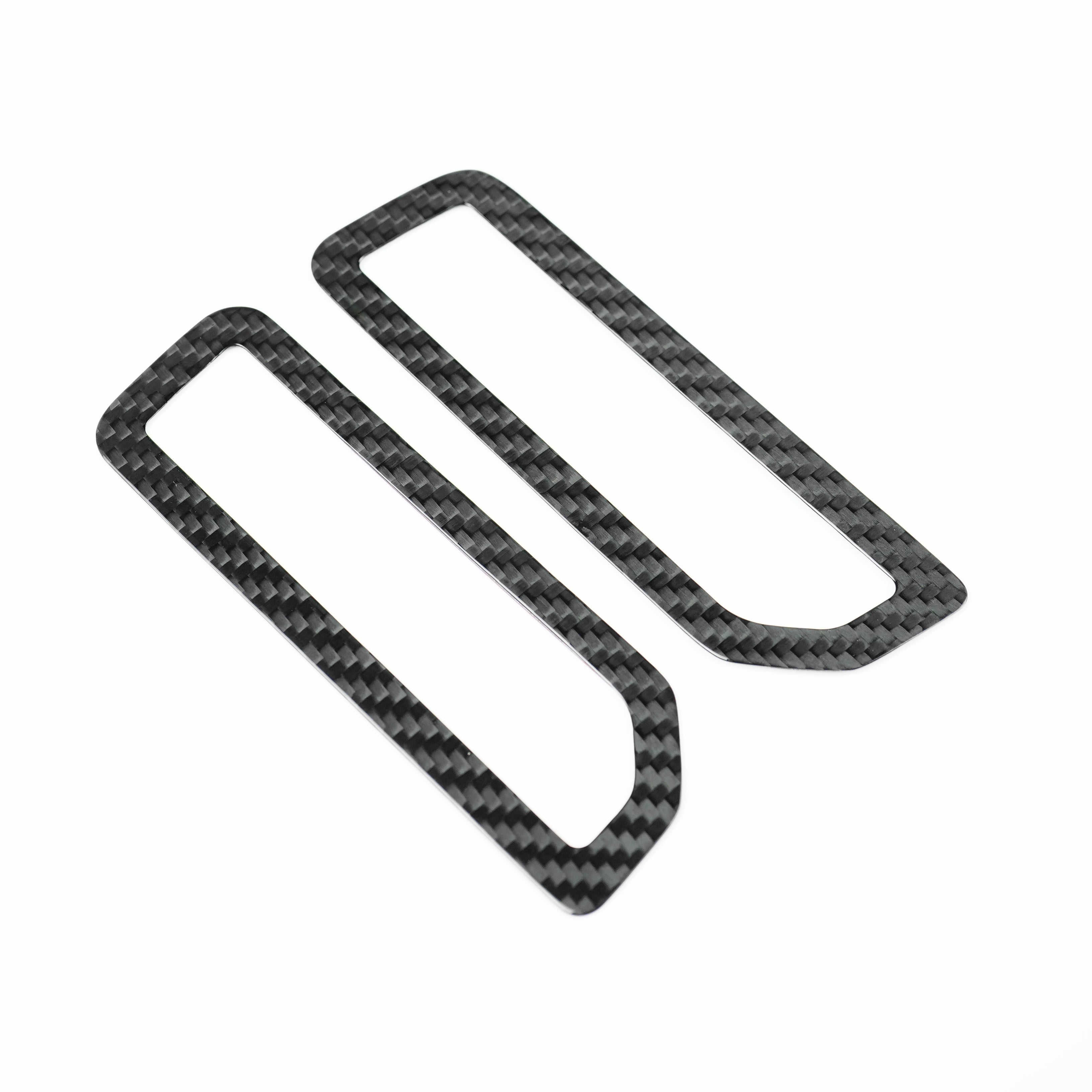 2021-2025 Ford Bronco Carbon Fiber A-Pillar Air Vent Trim Covers - Xorient Carbon Fiber - Image 6