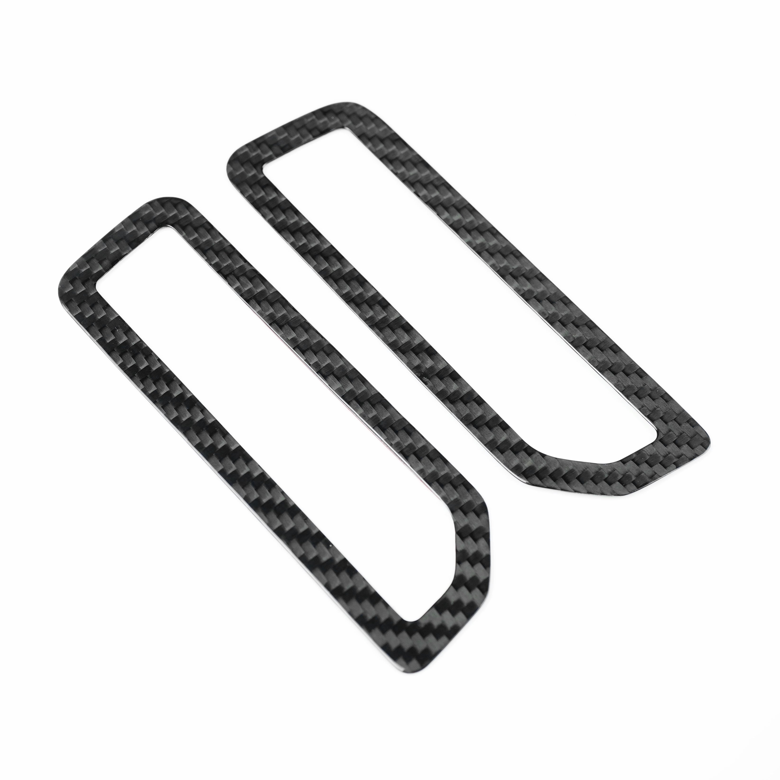 2021-2025 Ford Bronco Carbon Fiber A-Pillar Air Vent Trim Covers - Xorient Carbon Fiber - Image 7