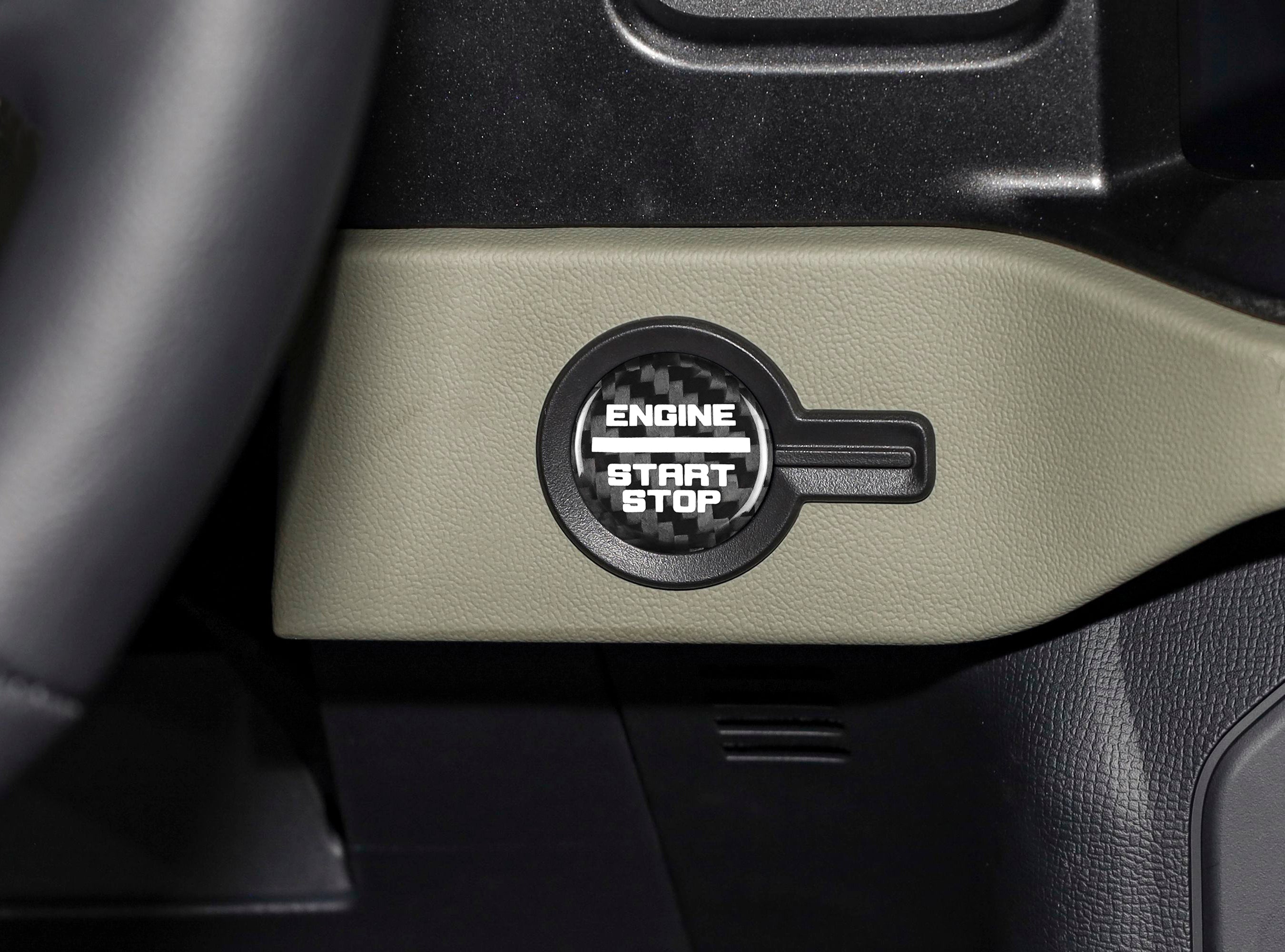 2021-2025 Ford Bronco Carbon Fiber Engine Start Stop Button Cover