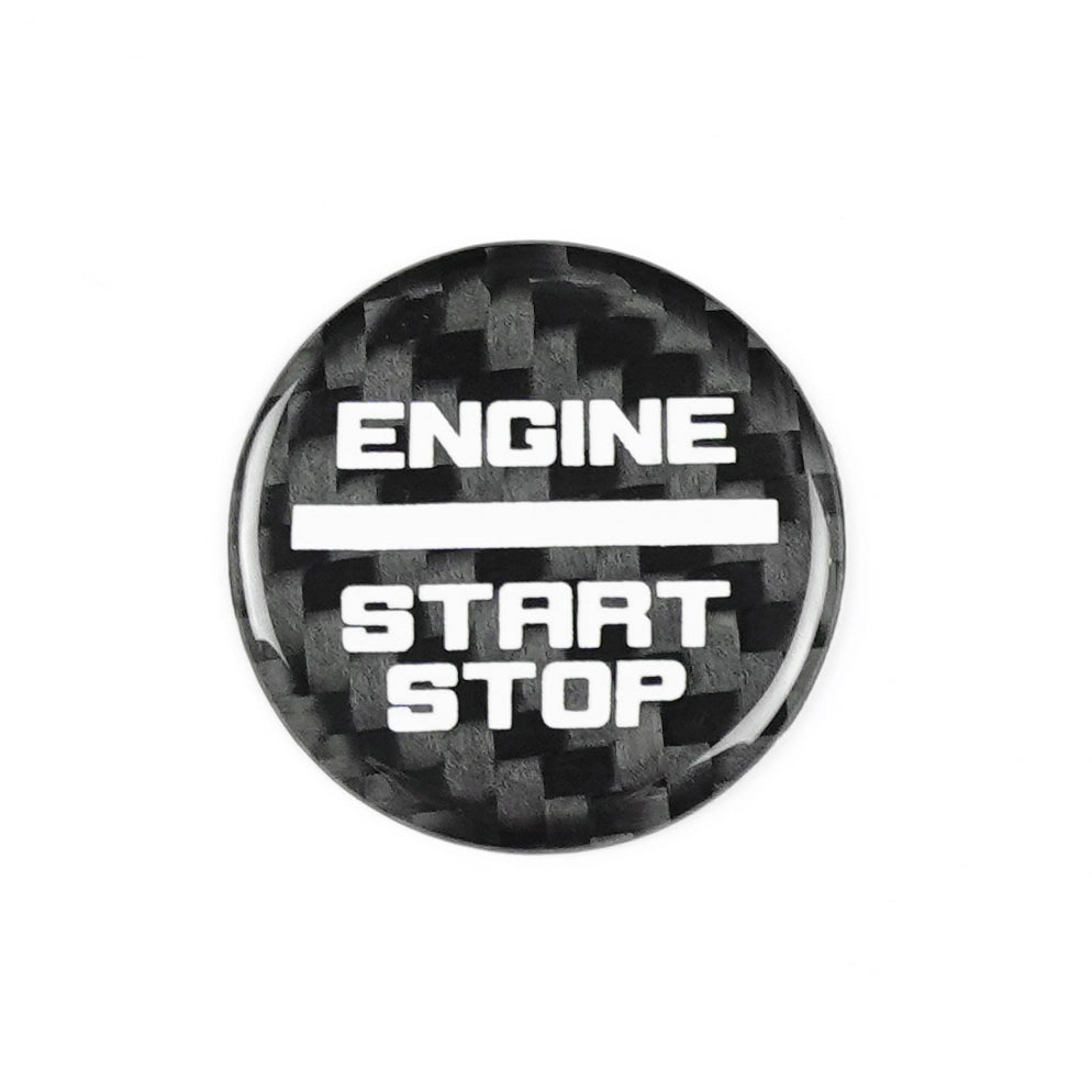 2021-2025 Ford Bronco Carbon Fiber Engine Start Stop Button Cover - Xorient Carbon Fiber - Image 3