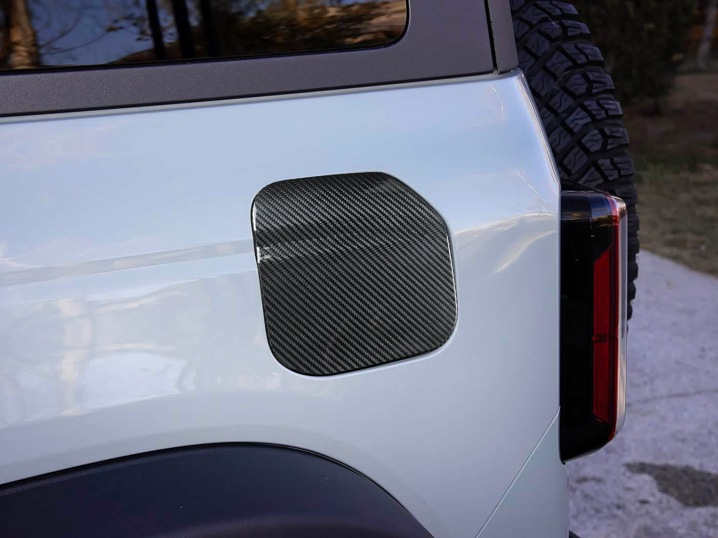 2021-2025 Ford Bronco Carbon Fiber Fuel Door Cover