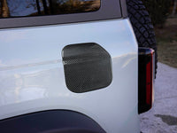 2021-2025 Ford Bronco Carbon Fiber Fuel Door Cover - Xorient Carbon Fiber - Image 1