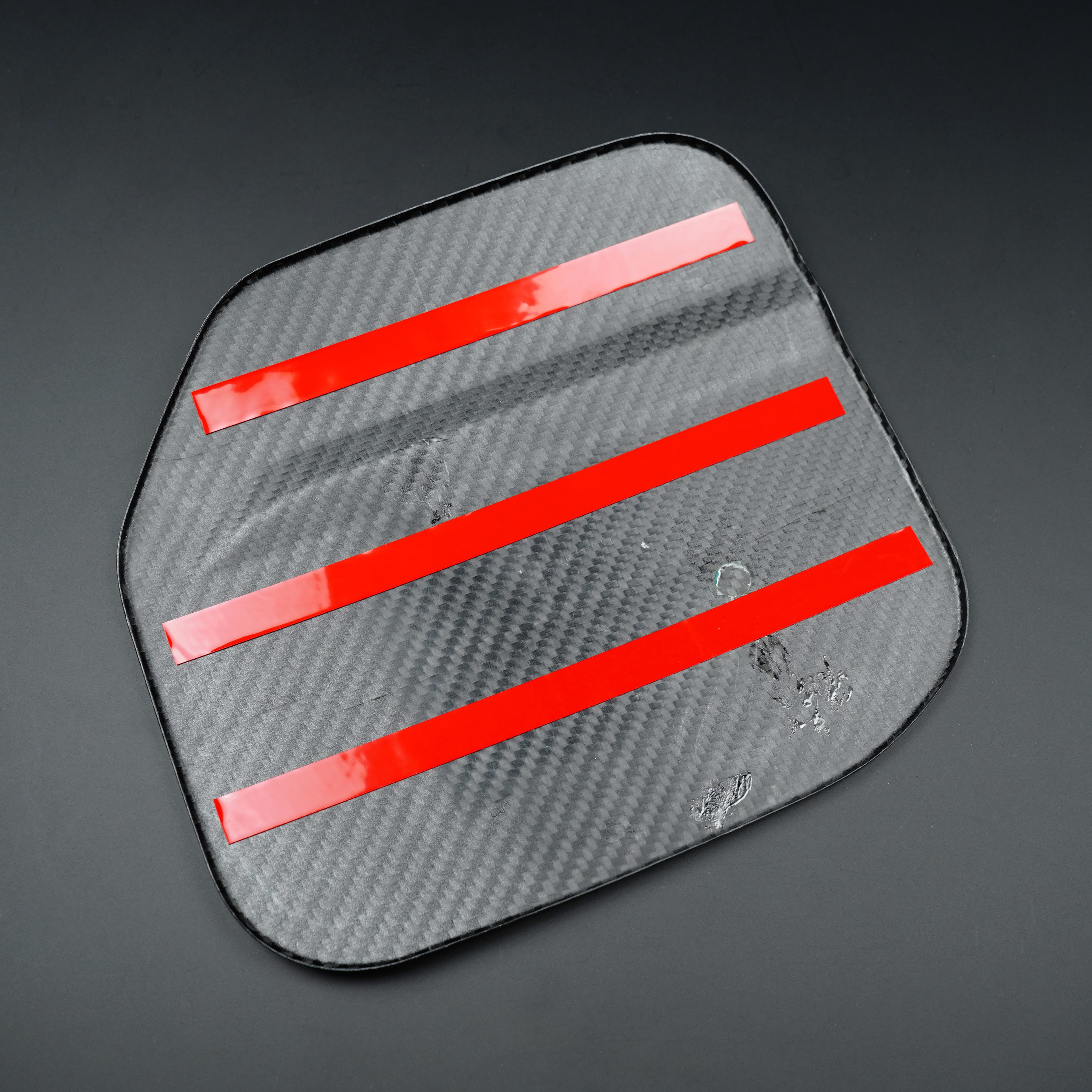 2021-2025 Ford Bronco Carbon Fiber Fuel Door Cover - Xorient Carbon Fiber - Image 3