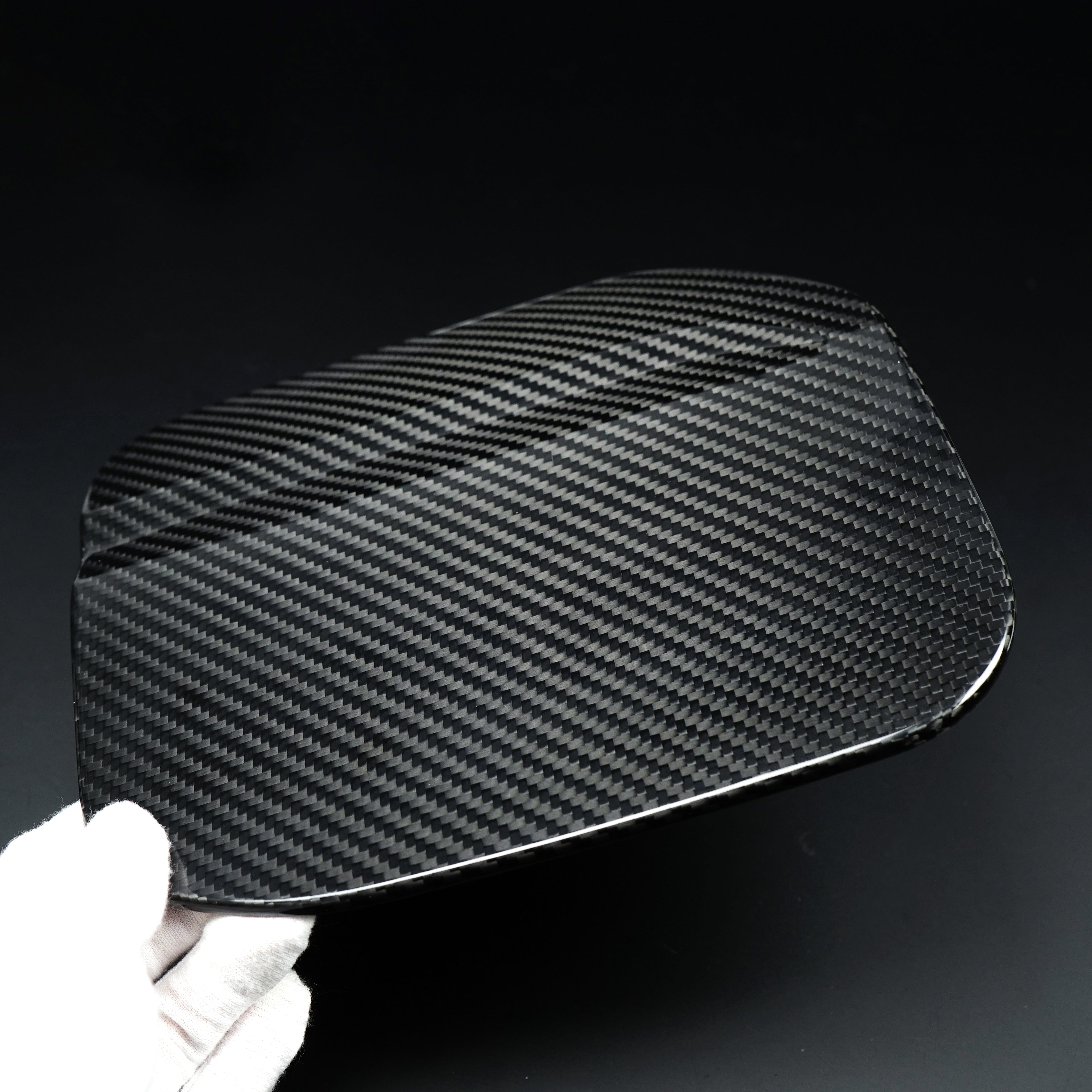 2021-2025 Ford Bronco Carbon Fiber Fuel Door Cover - Xorient Carbon Fiber - Image 4