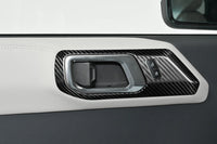 2021-2025 Ford Bronco Carbon Fiber Interior Door Handle Trim Covers - Xorient Carbon Fiber - Image 1