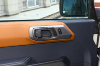 2021-2025 Ford Bronco Carbon Fiber Interior Door Handle Trim Covers - Xorient Carbon Fiber - Image 4