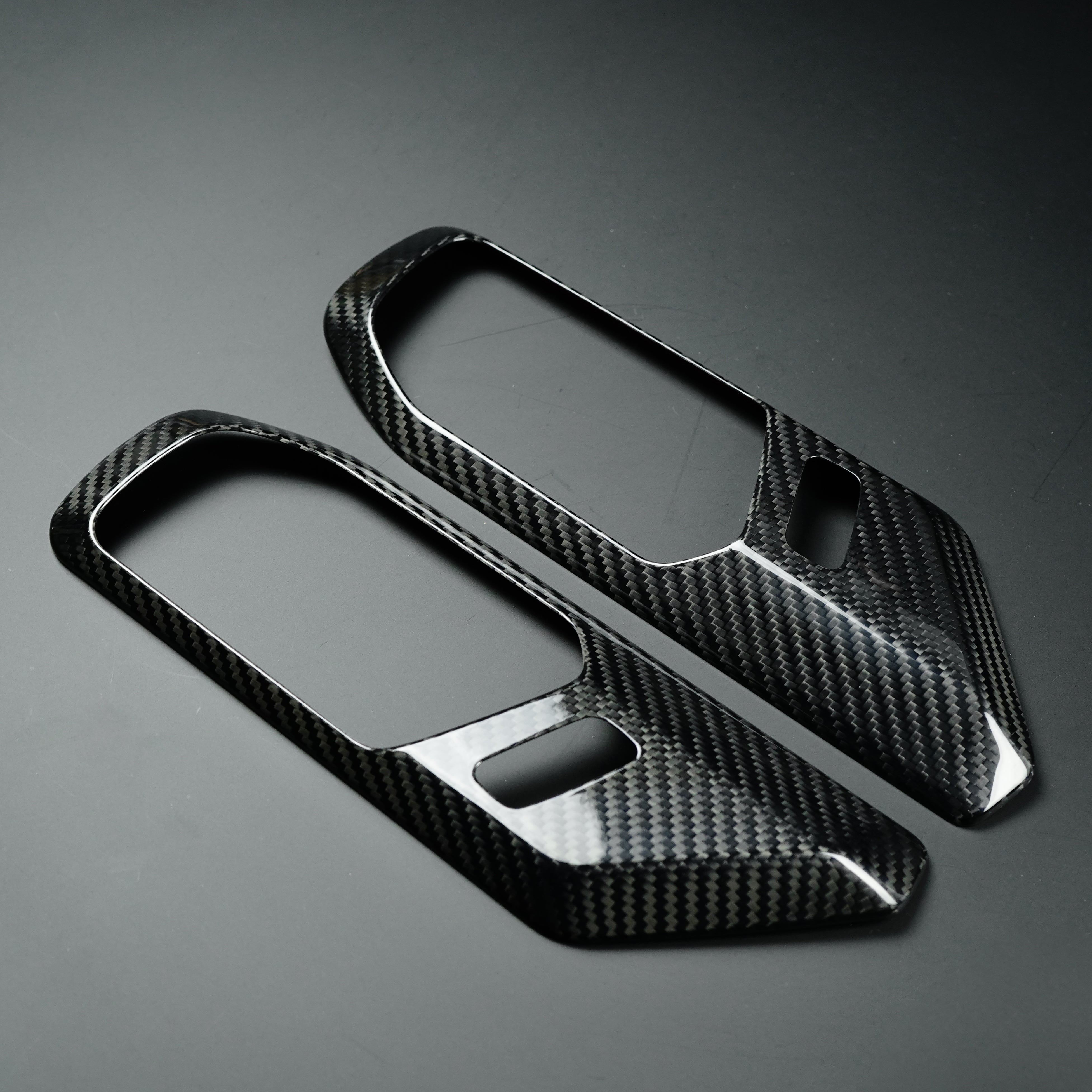 2021-2025 Ford Bronco Carbon Fiber Interior Door Handle Trim Covers - Xorient Carbon Fiber - Image 11