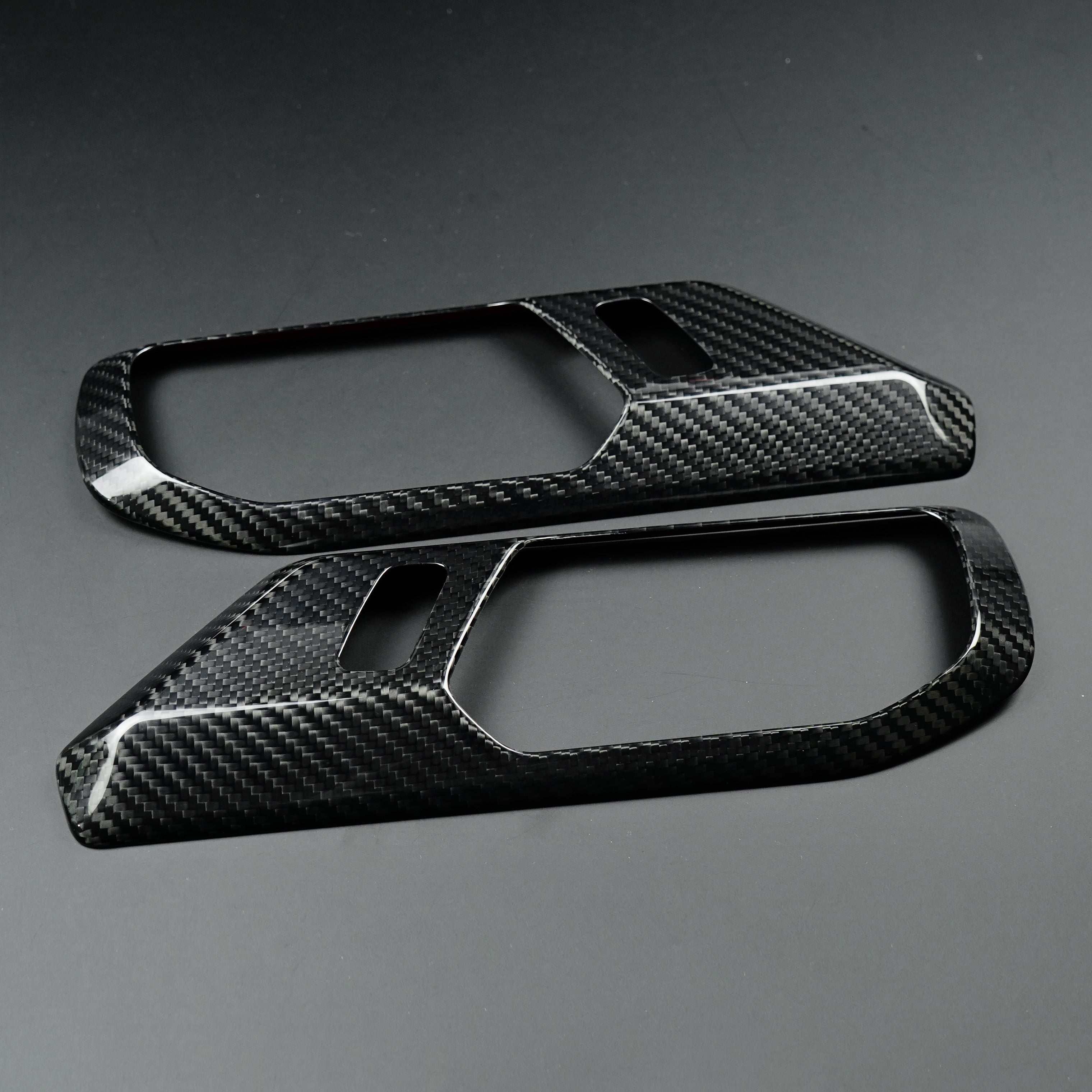 2021-2025 Ford Bronco Carbon Fiber Interior Door Handle Trim Covers - Xorient Carbon Fiber - Image 16