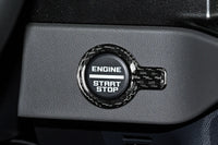 2021-2025 Ford Bronco Carbon Fiber Start Stop Button Surround Trim Cover - Xorient Carbon Fiber - Image 1