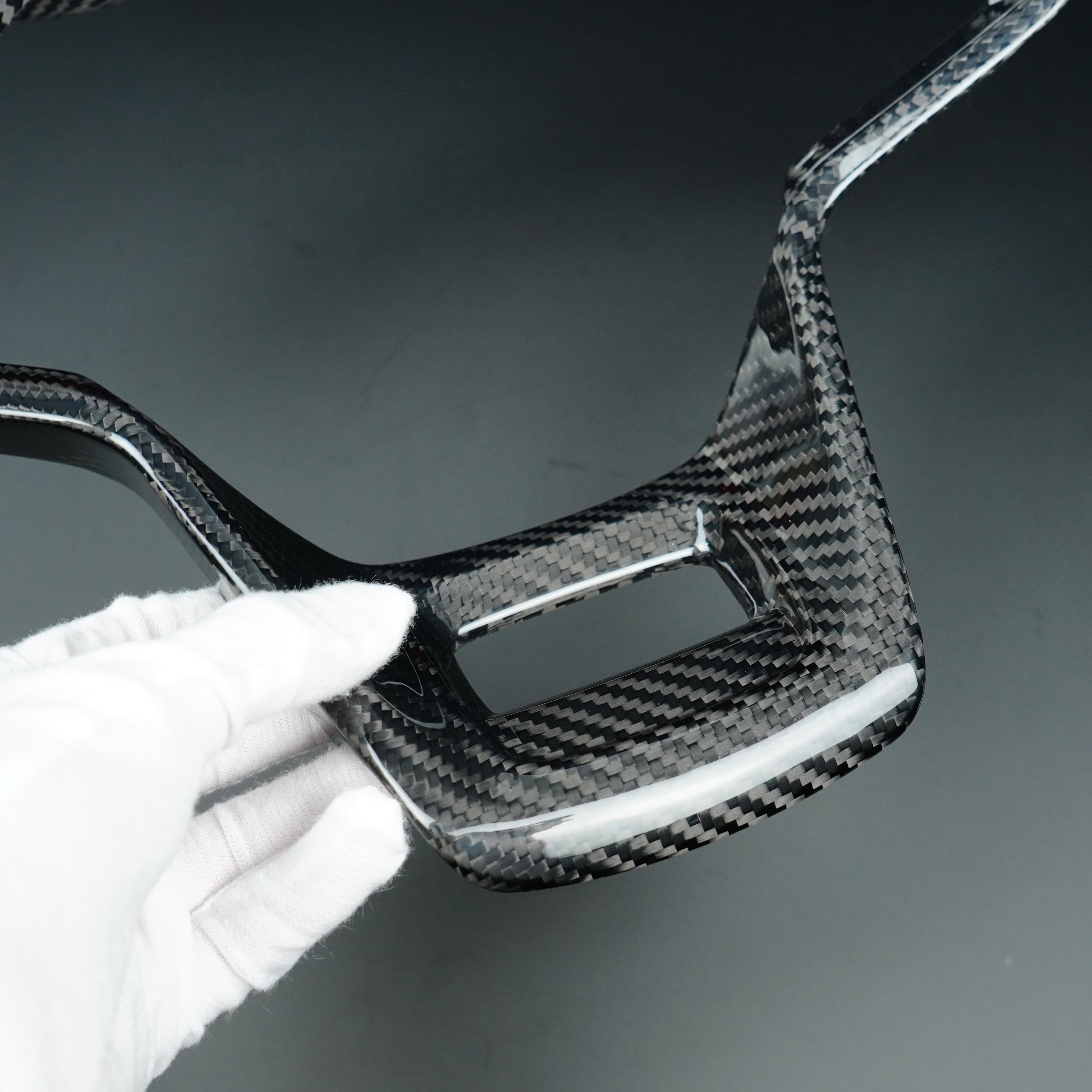 2021-2025 Ford Bronco Carbon Fiber Steering Wheel Trim Cover - Xorient Carbon Fiber - Image 4