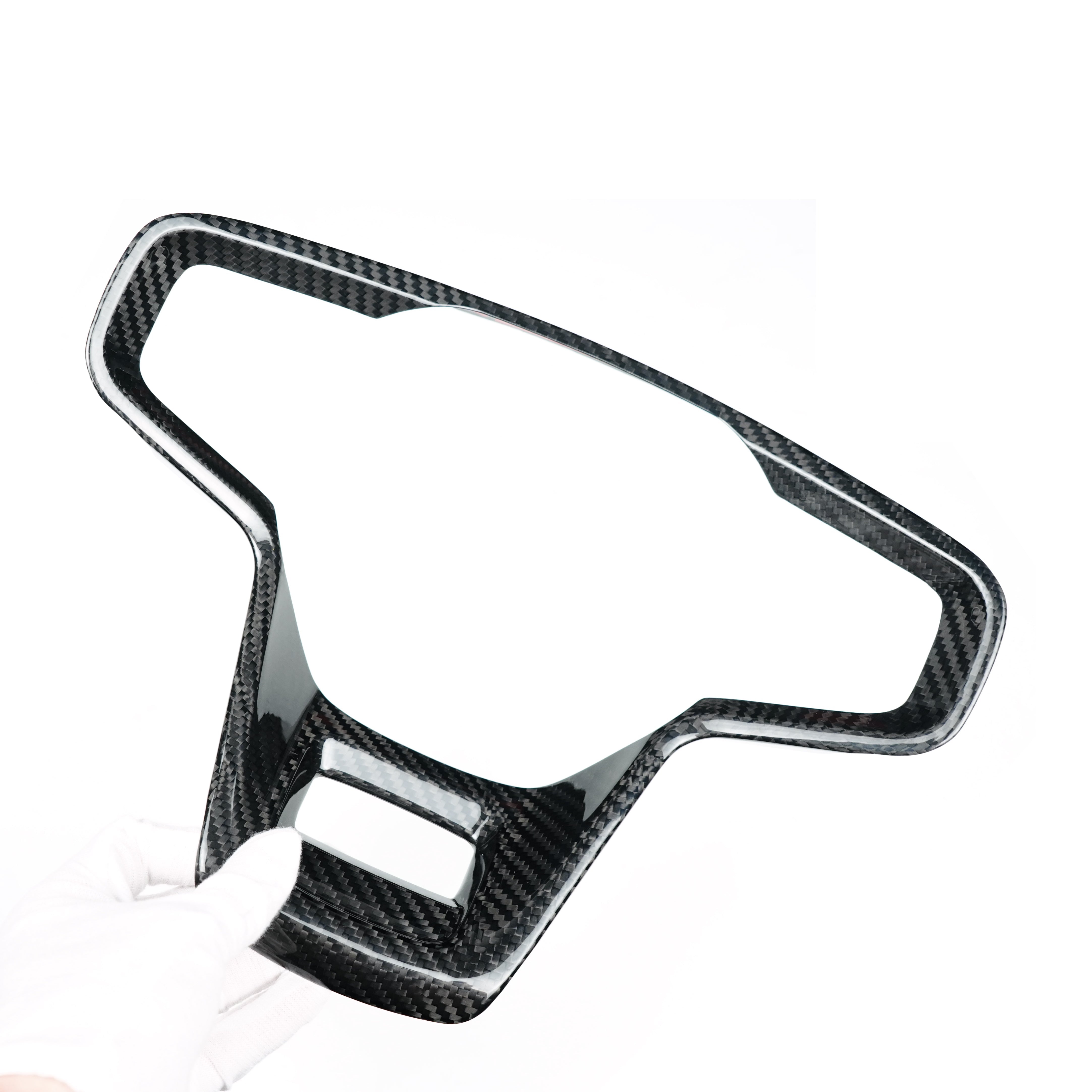 2021-2025 Ford Bronco Carbon Fiber Steering Wheel Trim Cover - Xorient Carbon Fiber - Image 7