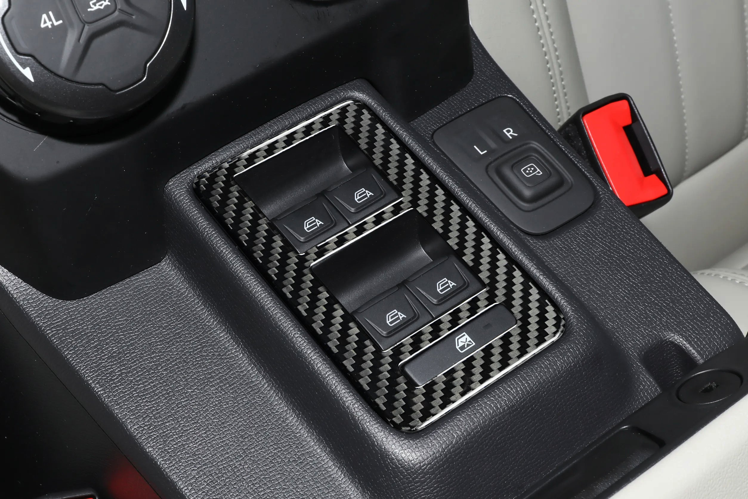 2021-2025 Ford Bronco Carbon Fiber Window Switch Control Trim Covers