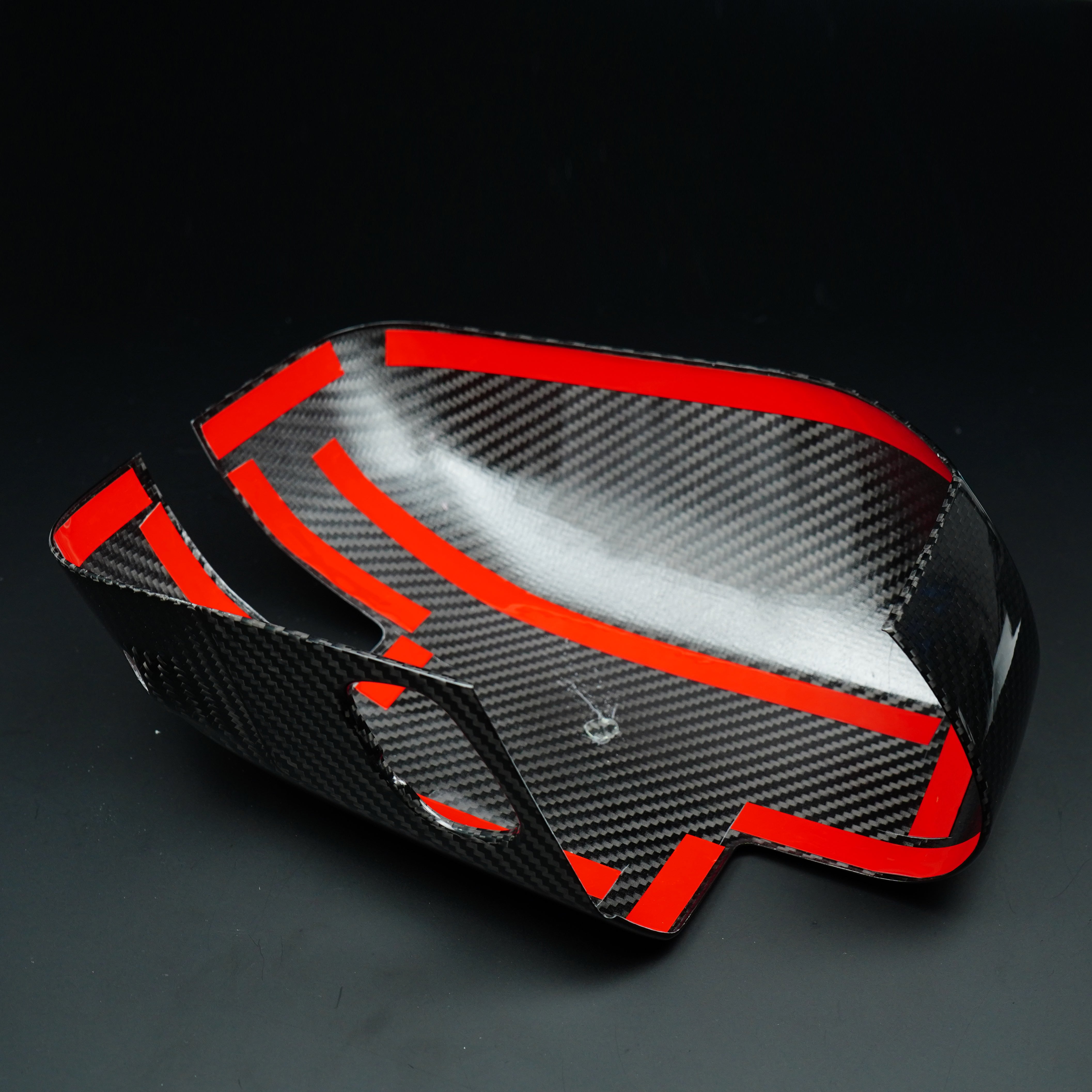 2021-2025 Ford Bronco Real Carbon Fiber Mirror Covers with Turn Signal Cutout - Xorient Carbon Fiber - Image 4