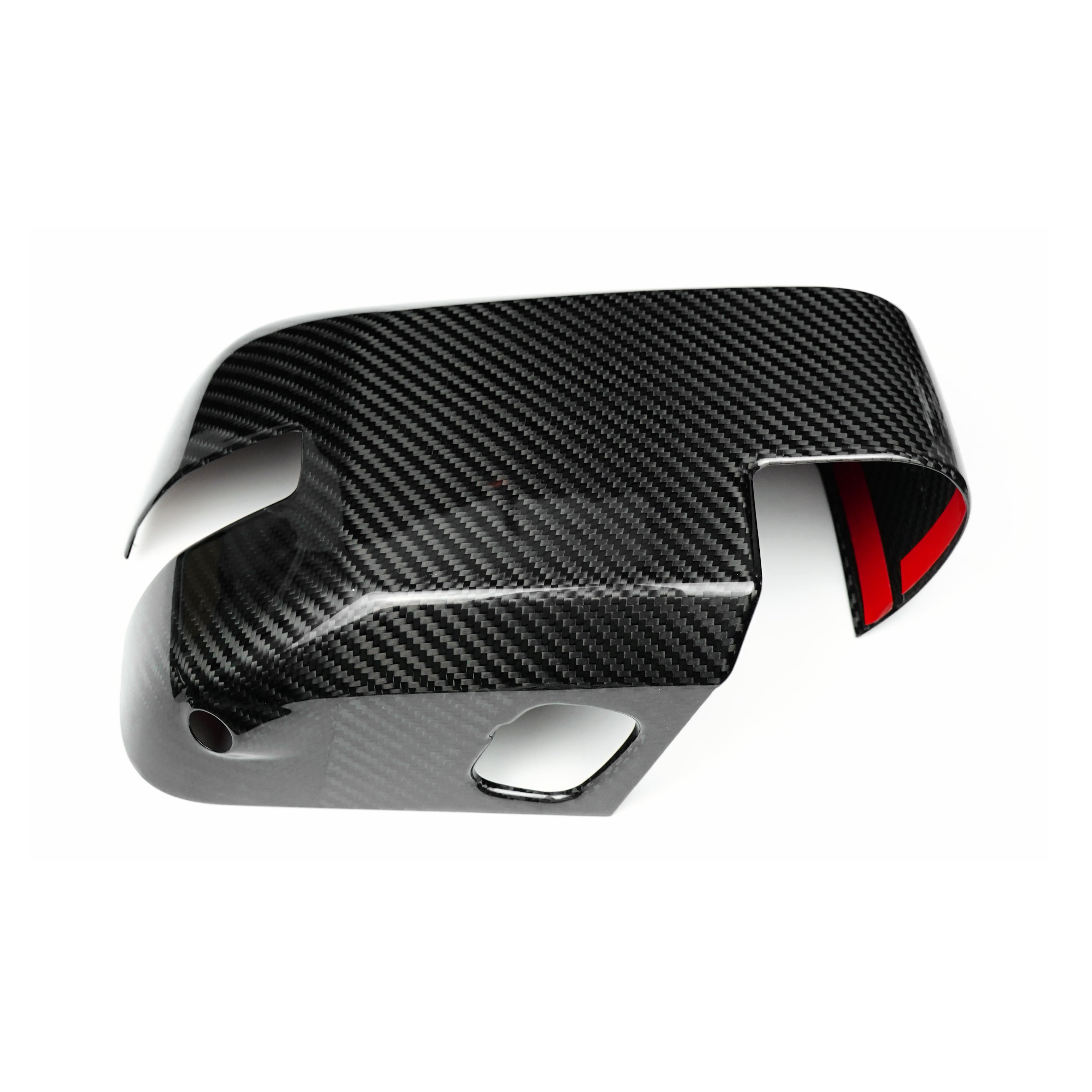 2021-2025 Ford Bronco Real Carbon Fiber Mirror Covers with Turn Signal Cutout - Xorient Carbon Fiber - Image 5