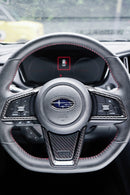 2022+ Subaru WRX Real Carbon Fiber Steering Wheel Trims [4pcs]-black