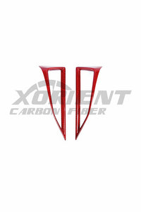 2022+ Subaru WRX Dry Carbon Fiber Center AC Vent Covers-red