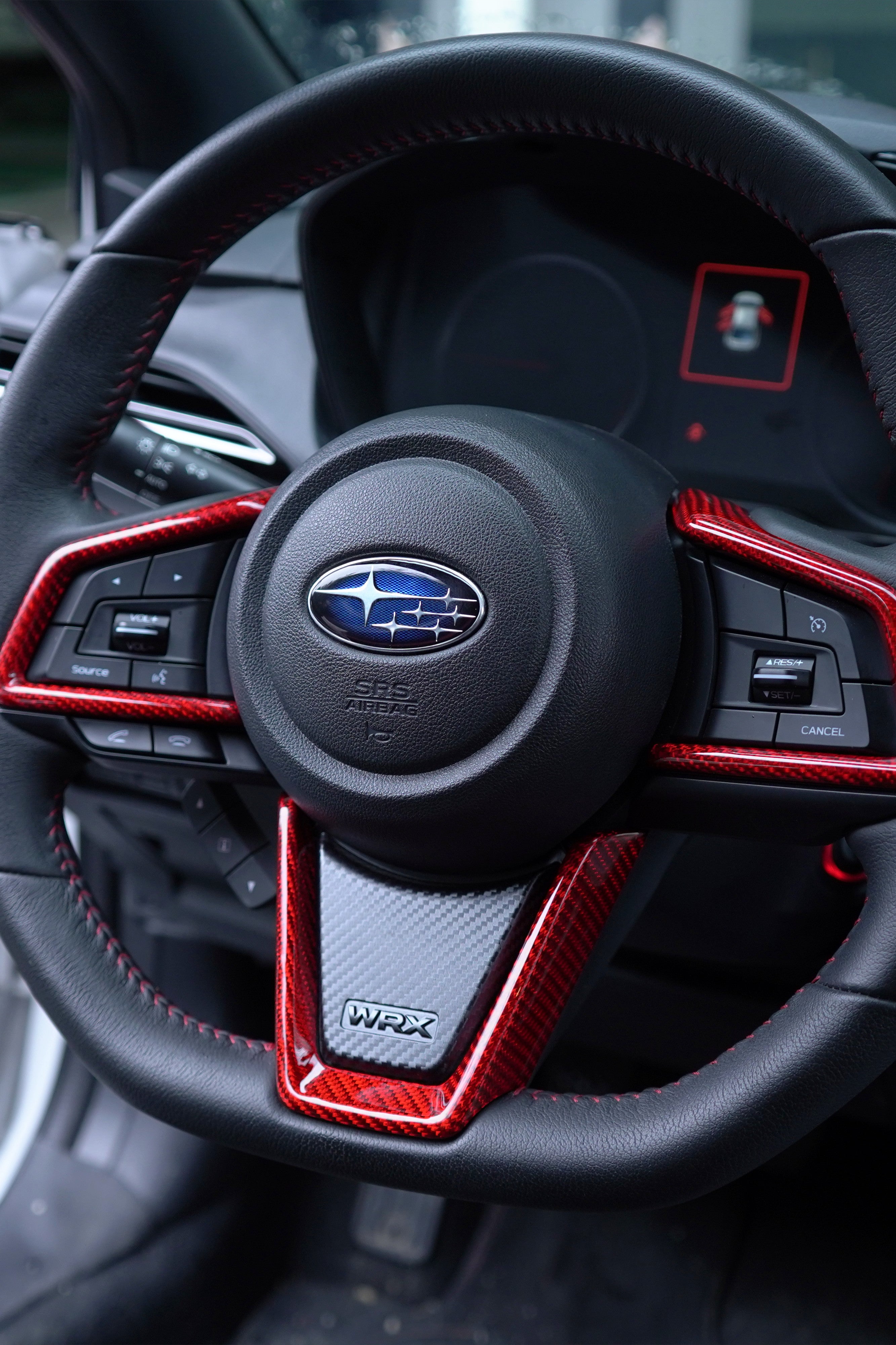 2022+ Subaru WRX Real Carbon Fiber Steering Wheel Trims [4pcs]