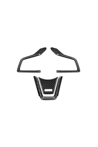 2022+ Subaru WRX Real Carbon Fiber Steering Wheel Trims [4pcs]