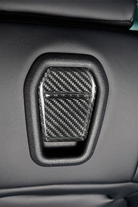 2024 Ford Mustang S650 Dry Carbon Fiber Front Seat Recliner Trim-After installation