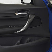 Carbon Fiber Inner Door Handles Trim Cover For BMW 1/2 Series