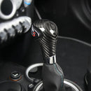 [2pcs] Carbon Fiber Gear Shift Knob Trim Cover For Mini Cooper R55/R56/R57