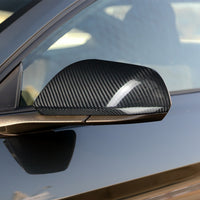 Carbon Fiber Exterior Mirror Caps W/ or W/O Turn Signals For Mustang