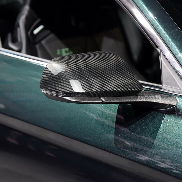 Carbon Fiber Exterior Mirror Caps W/ or W/O Turn Signals For Mustang