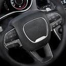 2015-2023 Dodge Charger Carbon Fiber Steering Wheel Trim Cover[3pcs] - Xorient Carbon Fiber 