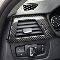 [2PCS] Carbon Fiber Air Outlet Trim Cover For BMW 3/4 Series