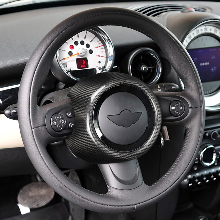 Mini Cooper R55/R56/R57 Carbon Fiber Steering Wheel Air Bag Trim Cover