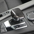 Carbon Fiber Interior Trim Gear Shift Knob Cover For Audi A4/A5/Q5/Q7 [RHD]