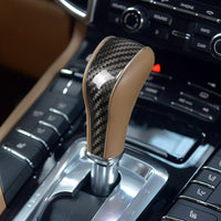 Porsche Carbon Fiber Interior Trim Gear Shift Knob Cover For Cayenne 2011-2016