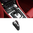 Carbon Fiber Interior Gear Shift Head Trim Cover For Porsche Panamera/Macan