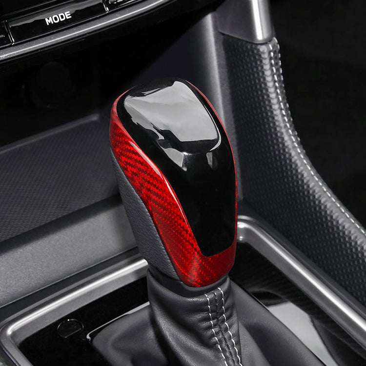 Carbon Fiber Interior Gear Shift Head Trim Cover For Subaru WRX/Impreza