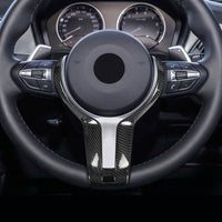 BMW Carbon Fiber Interior Steering Wheel Trim Cover For F20/F30/F36