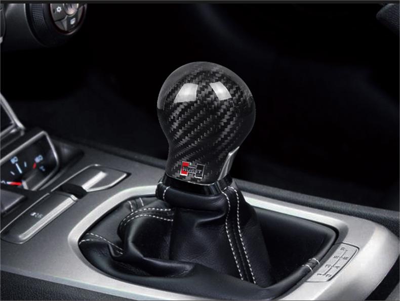 Camaro 2010-2012 Manual Carbon Fiber Interior Gear Shift Knob Trim Cover