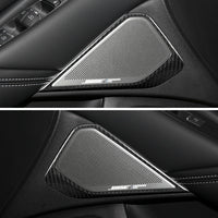 2016-2022 Q50 Carbon Fiber Interior Audio Speakers Frame Trim Covers For Infiniti[2pcs]