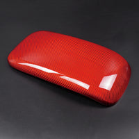 Carbon Fiber Interior Armrest Trim Cover For Mini Countryman F60 2017-2022-red