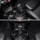 Carbon Fiber Interior Gear Shift Knob Trim Cover For Mini Cooper F54 F55 F56 F57 F60-black