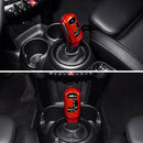 Carbon Fiber Interior Gear Shift Knob Trim Cover For Mini Cooper F54 F55 F56 F57 F60-red