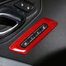  2016-2023 Camaro Carbon Fiber Interior Memory Seat Control Trim Cover-red