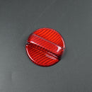 Carbon Fiber Gas Cap Trim Cover Inner Cover For Subaru/Toyota Universal-red