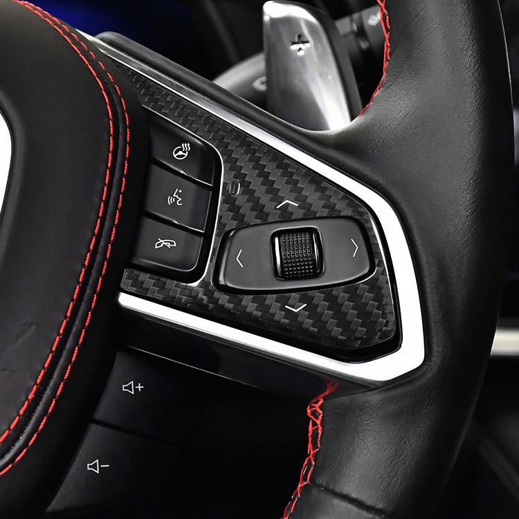 C8 Corvette Carbon Fiber Steering Wheel Trim Covers [Heated]