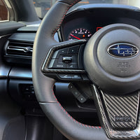 2022+ Subaru WRX Real Carbon Fiber Steering Wheel Trims [4pcs]