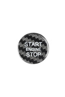 Carbon Fiber Start Stop Button Cover For Audi-black