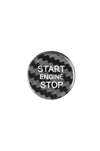 Carbon Fiber Start Stop Button Cover For Audi-black