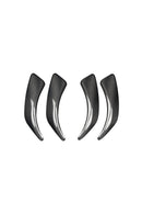 BMW 12 Series Carbon Fiber Interior Inner Door Handles Trim Covers Black