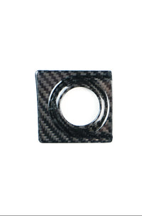 Carbon Fiber Start Stop Button Surround Cover for 2021–2025 Ford F-150 & 2021–2023 Ford F-250 XCF