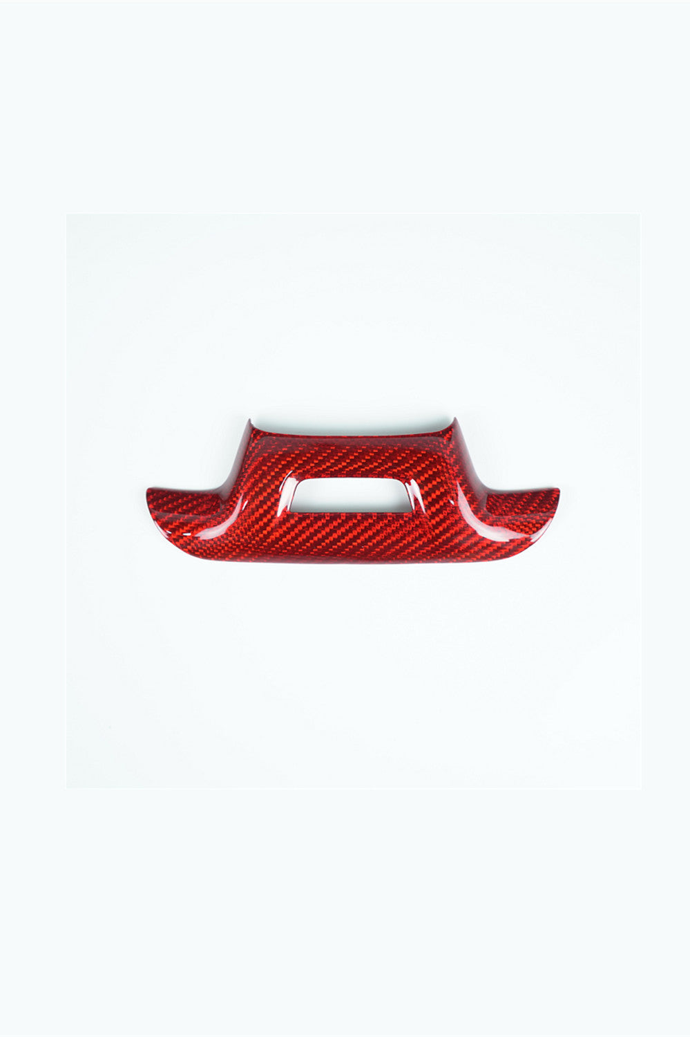 Chevy Camaro 2016+ Carbon Fiber Steering Wheel Trim Cover Red