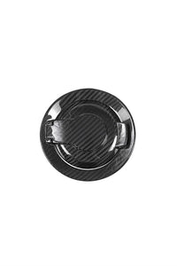 Carbon Fiber Gas Cap Trim Cover For Dodge Challenger/SRT 2015+-black both